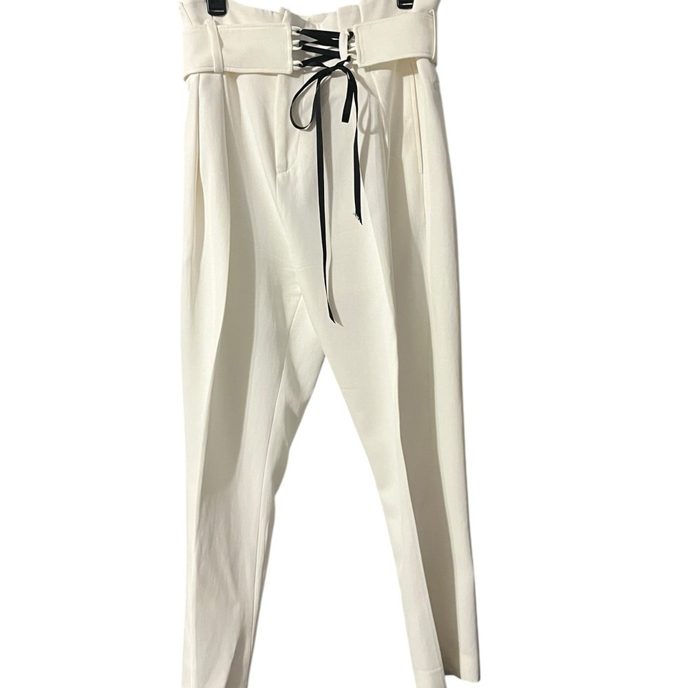IRO Belted Lace Tie Pleated Trousers - Picture 2 of 9
